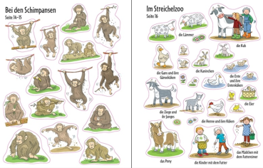 Mein erstes Stickerbuch : Im Zoo